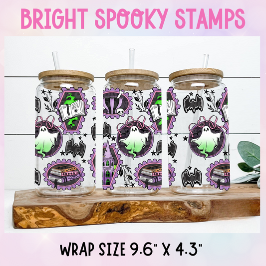 BRIGHT SPOOKY STAMPS CUP WRAP