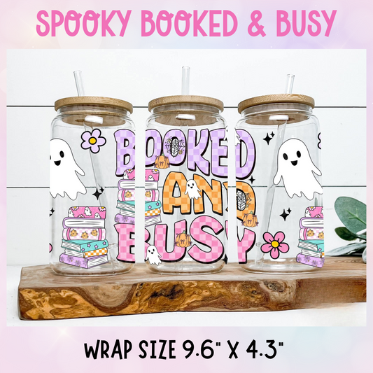 SPOOKY BOOKED & BUSY CUP WRAP