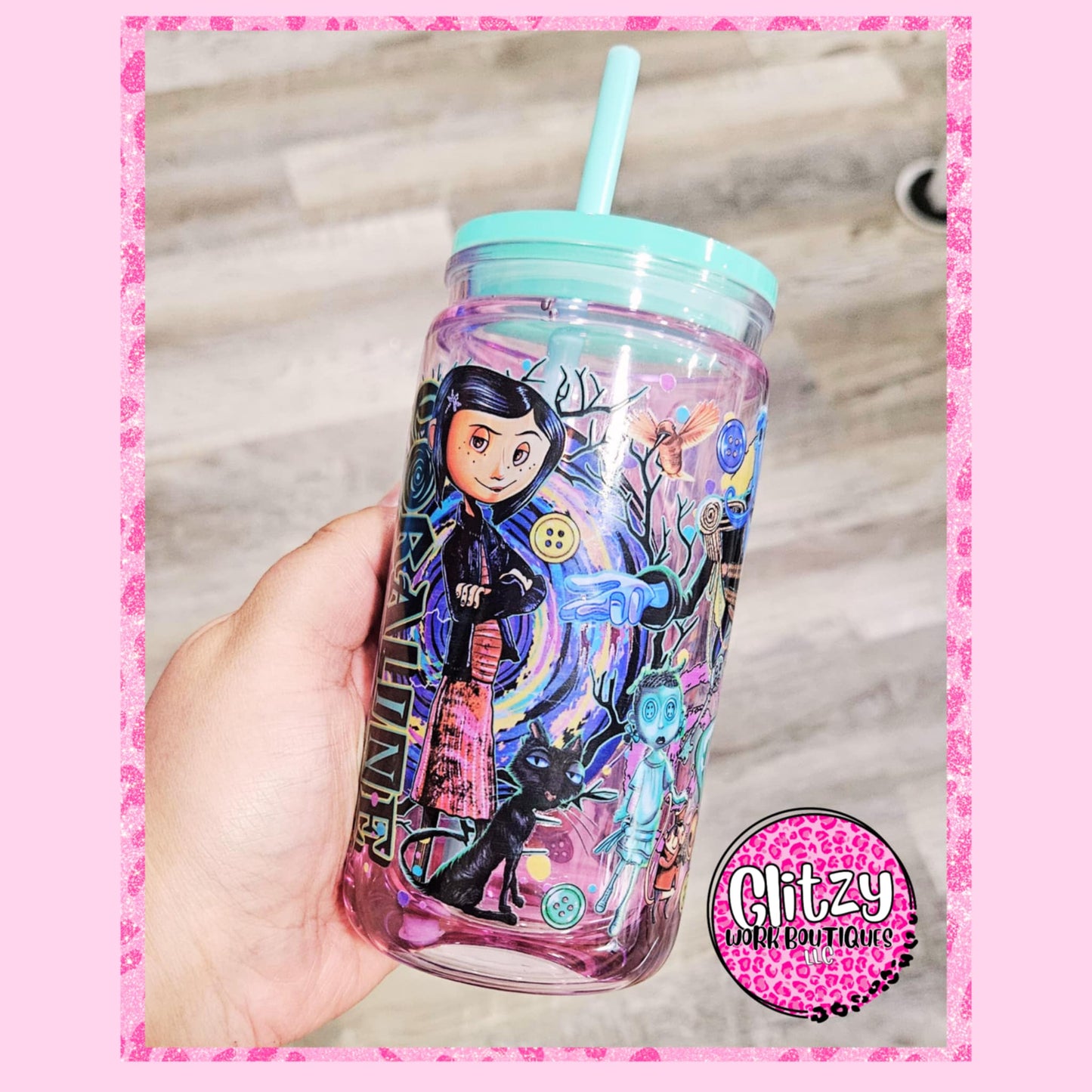 CORALINE DRIP SNOW GLOBE TUMBLER
