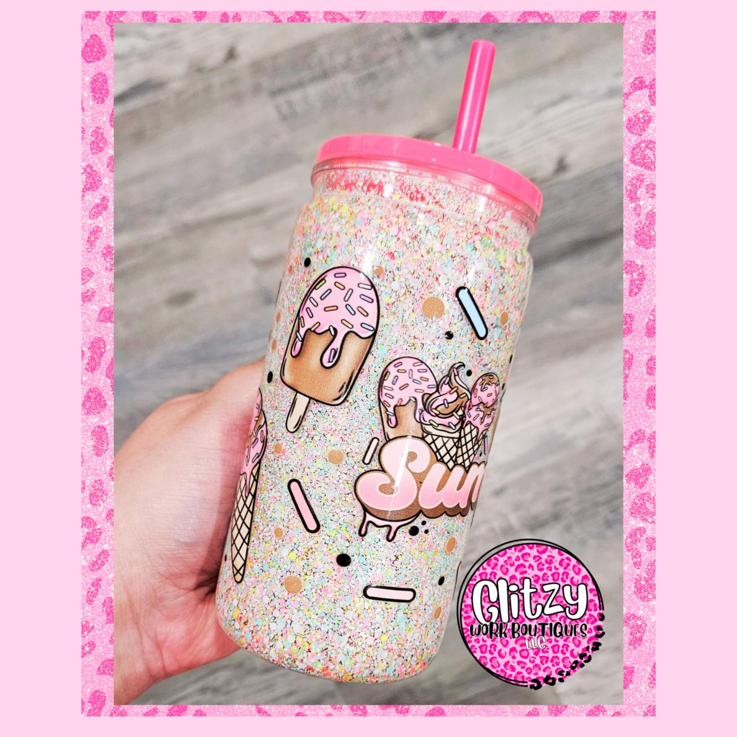 SWEET SUMMER SNOW GLOBE TUMBLER