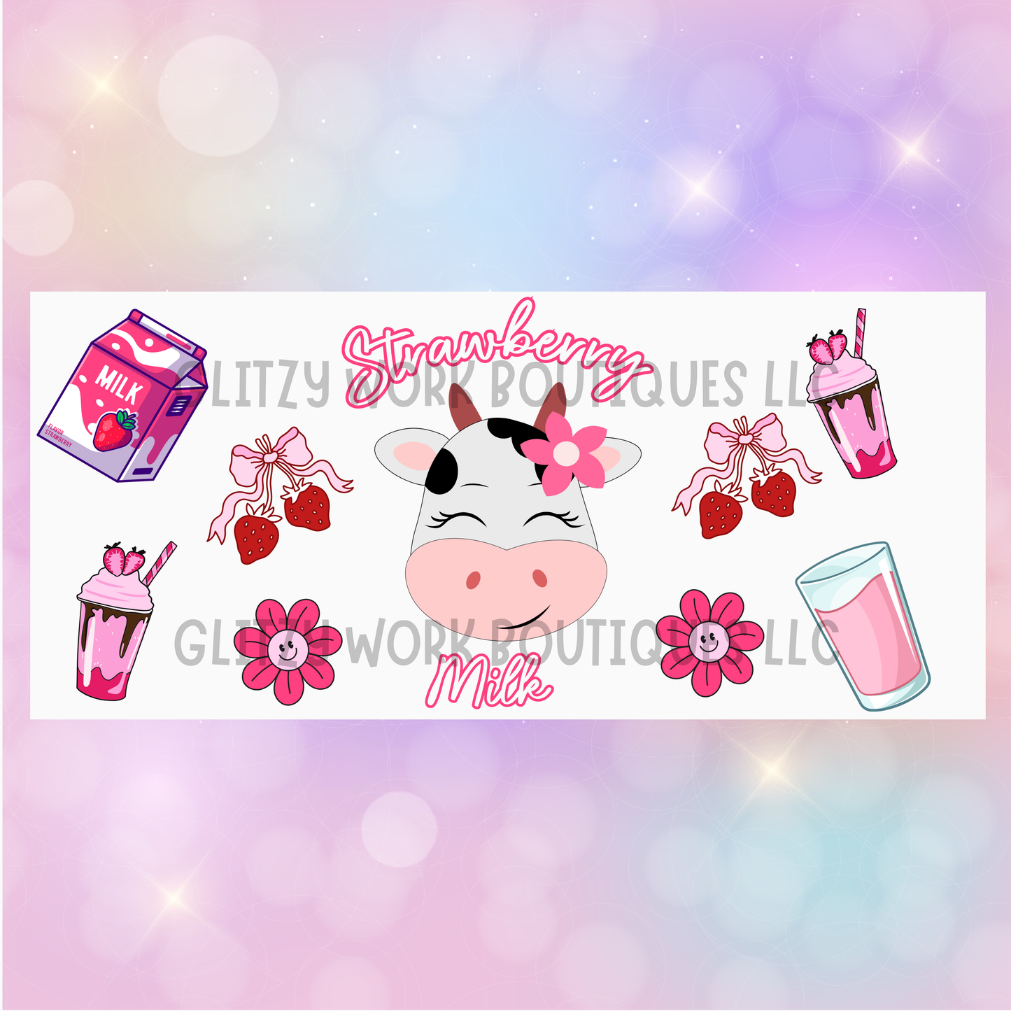 STRAWBERRY MILK CUP WRAP