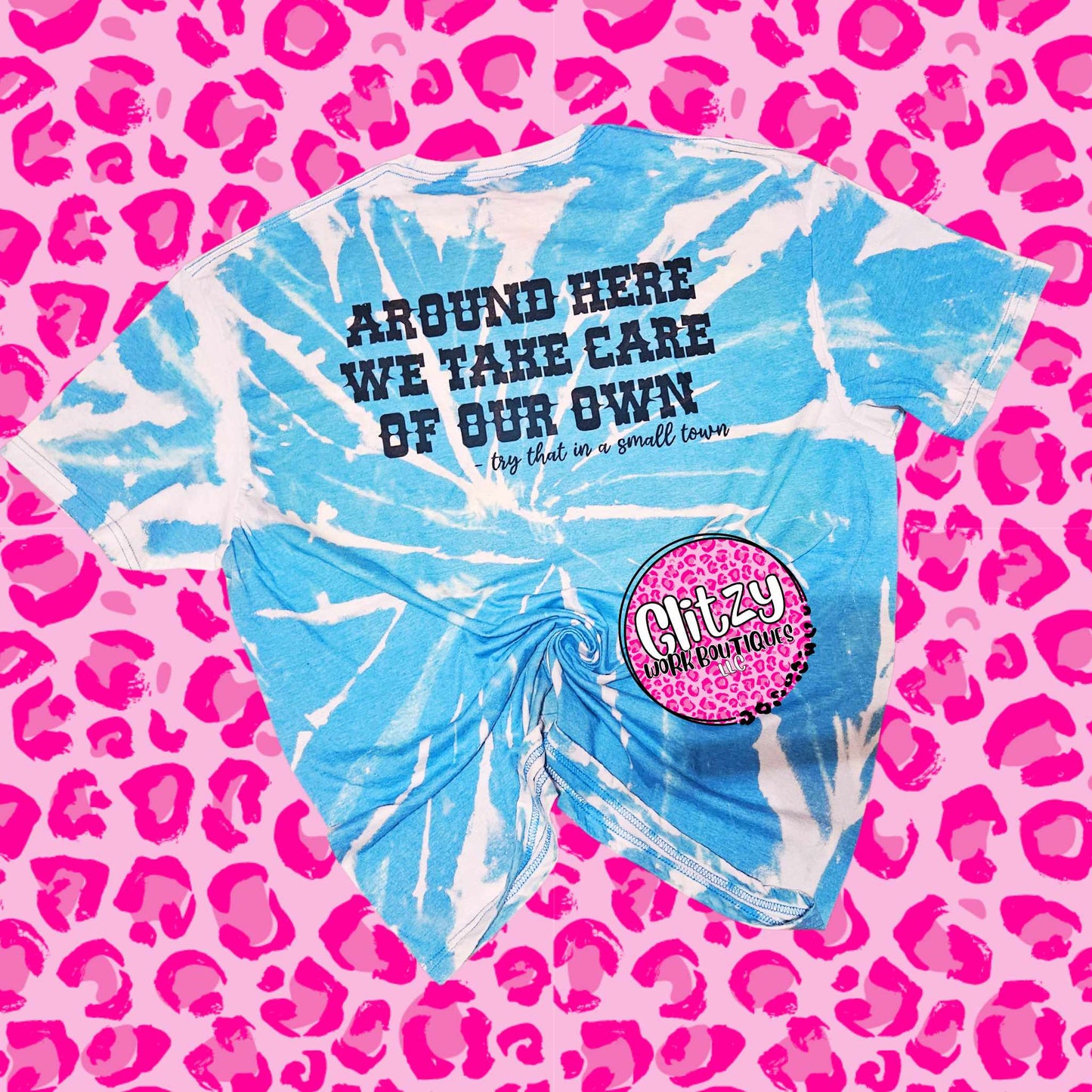 SMALL TOWN PROUD BLEACHED TEE