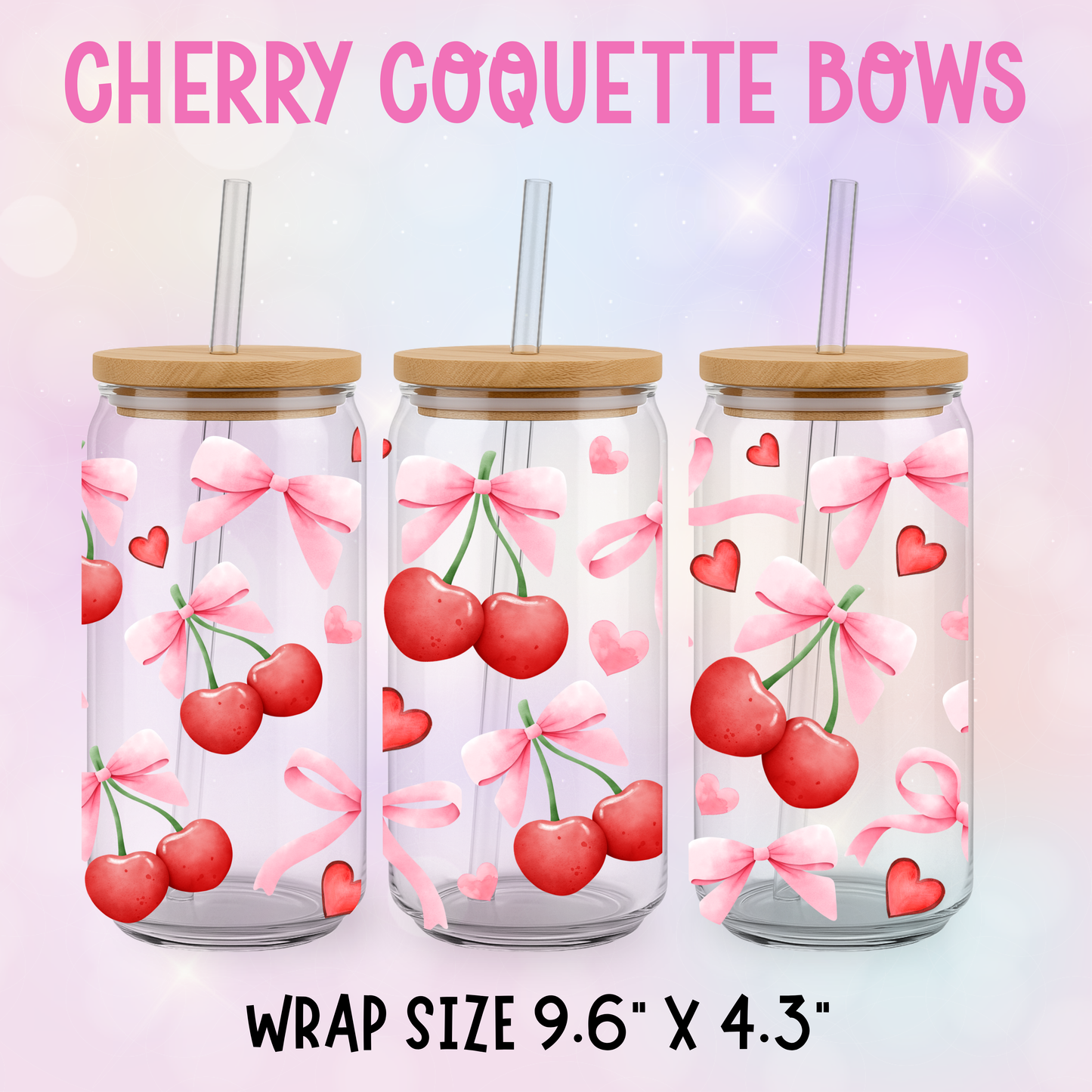 CHERRY COQUETTE BOWS UV CUP WRAP