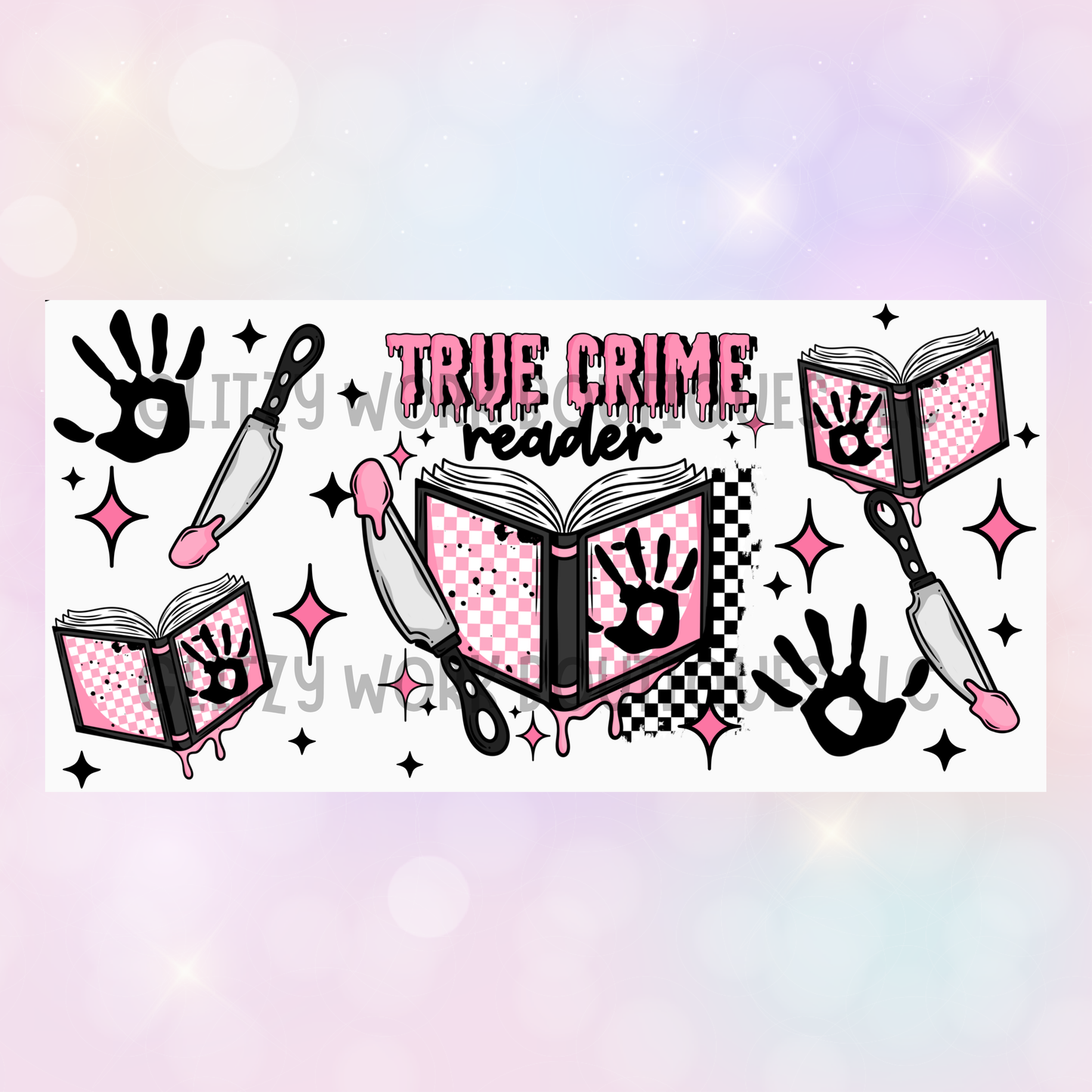 TRUE CRIME READER UV CUP WRAP