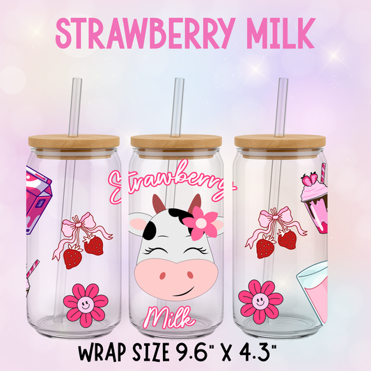 STRAWBERRY MILK CUP WRAP