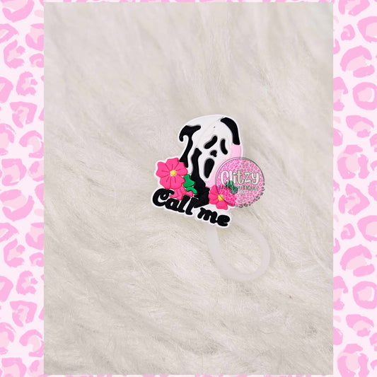 GHOST FACE- CALL ME STRAW TOPPER