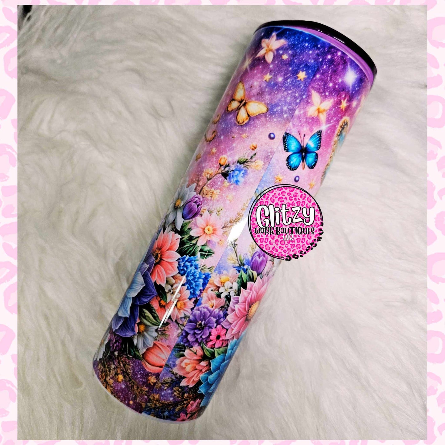 JESUS IS MY LORD AND SAVIOR GLITTERED TUMBLER