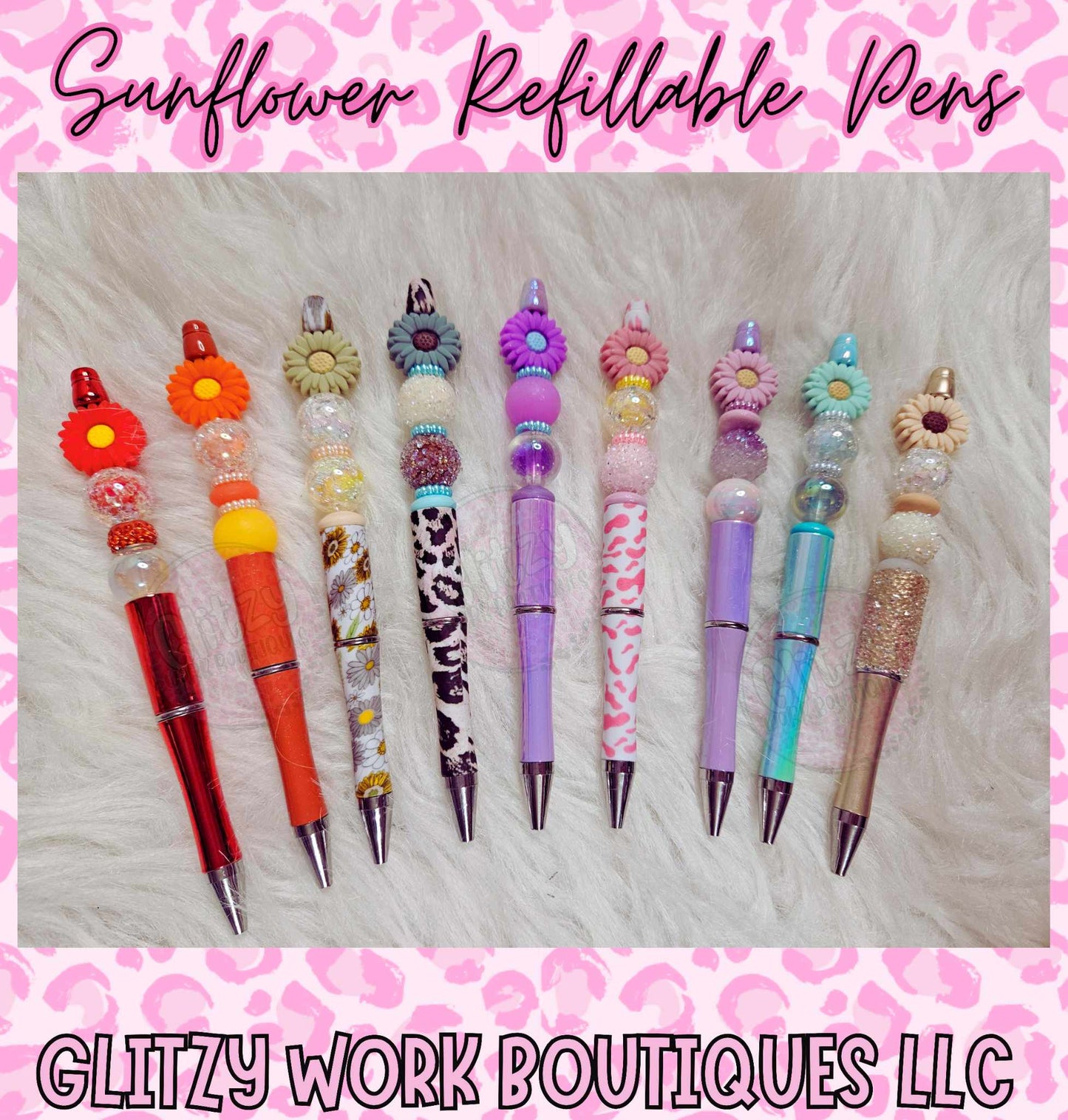 SUNFLOWER REFILLABLE INK PENS