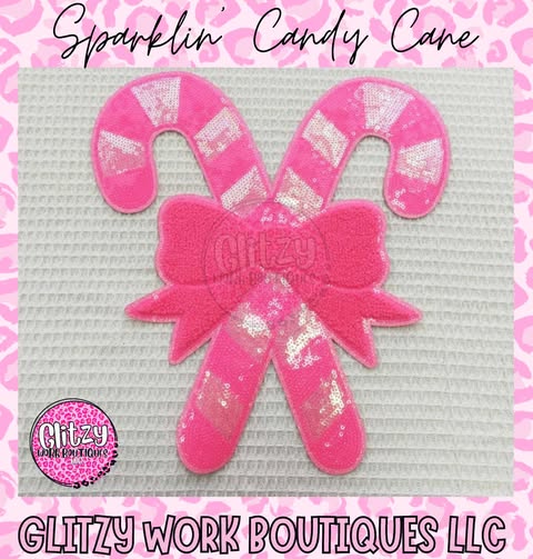 COQUETTE SEQUIN CANDY CANE PATCHED APPAREL