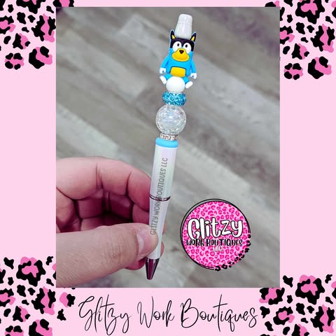 BLUE CHARACTER REFILLABLE INK PENS