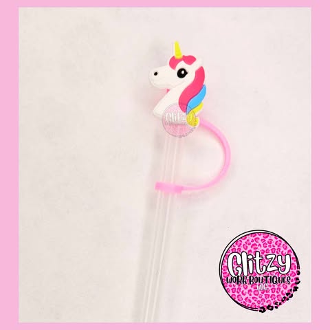 UNICORN STRAW TOPPER