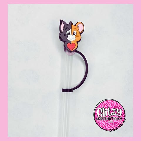 SPLIT FACE TOM & JERRY STRAW TOPPER