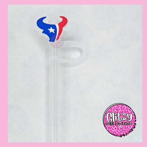TEXANS STRAW TOPPER