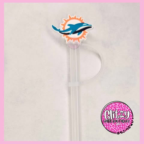 MIAMI DOLPHINS STRAW TOPPER