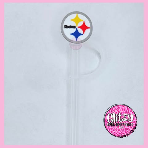 PITTSBURGH STEELERS STRAW TOPPER