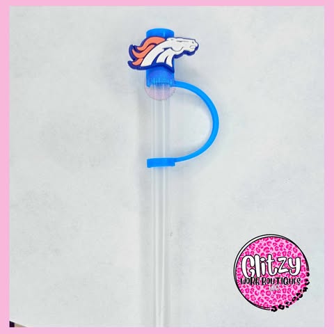 DENVER BRONCOS STRAW TOPPER