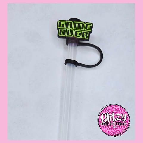 GAME OVER STRAW TOPPER