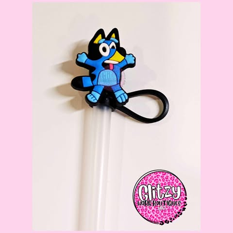 DANCING BLUEY STRAW TOPPER