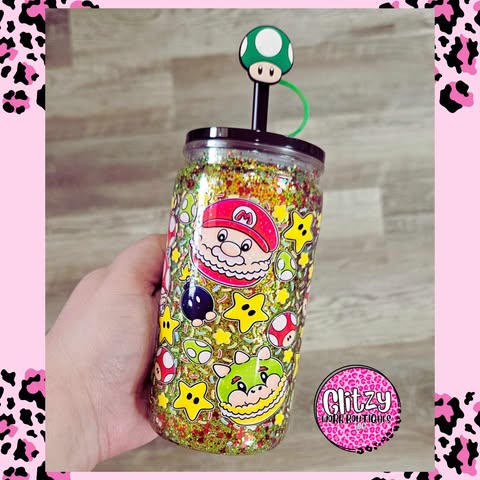 BOY GAMER CHARACTER SNOW GLOBE TUMBLER