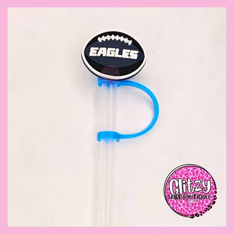 EAGLES FOOTBALL STRAW TOPPER
