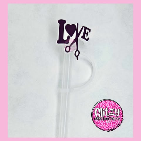 HAIRSTYLIST LOVE STRAW TOPPER