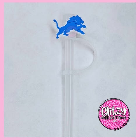 DETROIT LIONS STRAW TOPPER