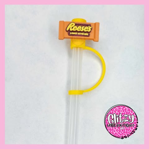 REESE'S CANDY BAR STRAW TOPPER