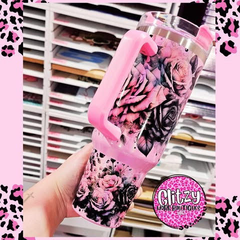 LET THEM HOLOGRAPHIC DUPE 40OZ TUMBLER