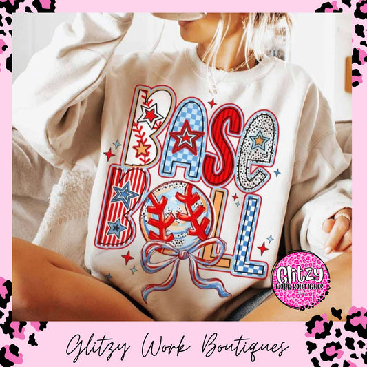 BASEBALL COQUETTE PRINTED APPAREL