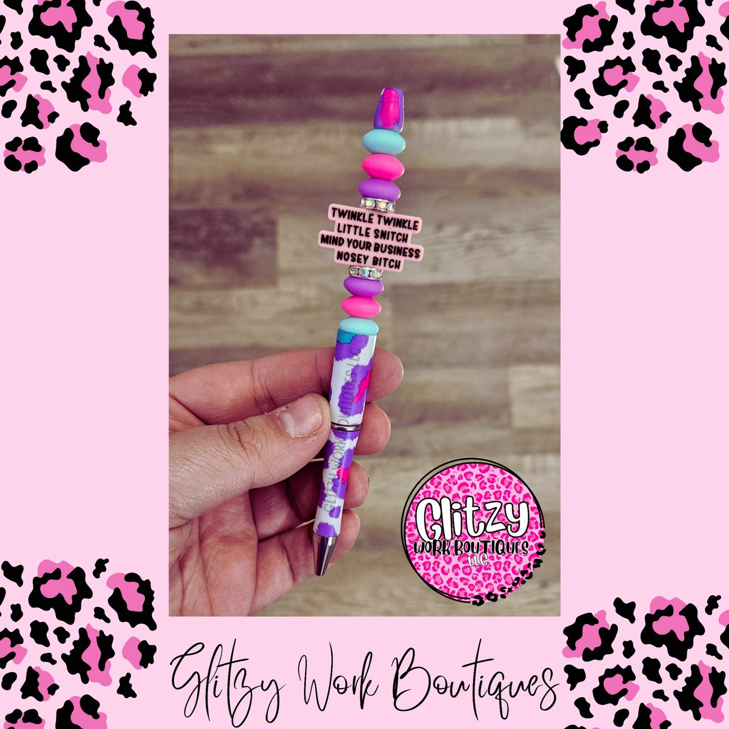 TWINKLE TWINKLE LITTLE BITCH MIND YOUR BUSINESS NOSEY BITCH REFILLABLE INK PENS