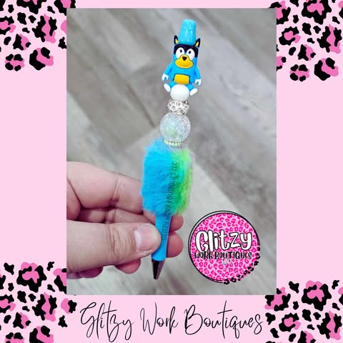 BLUE CHARACTER REFILLABLE INK PENS