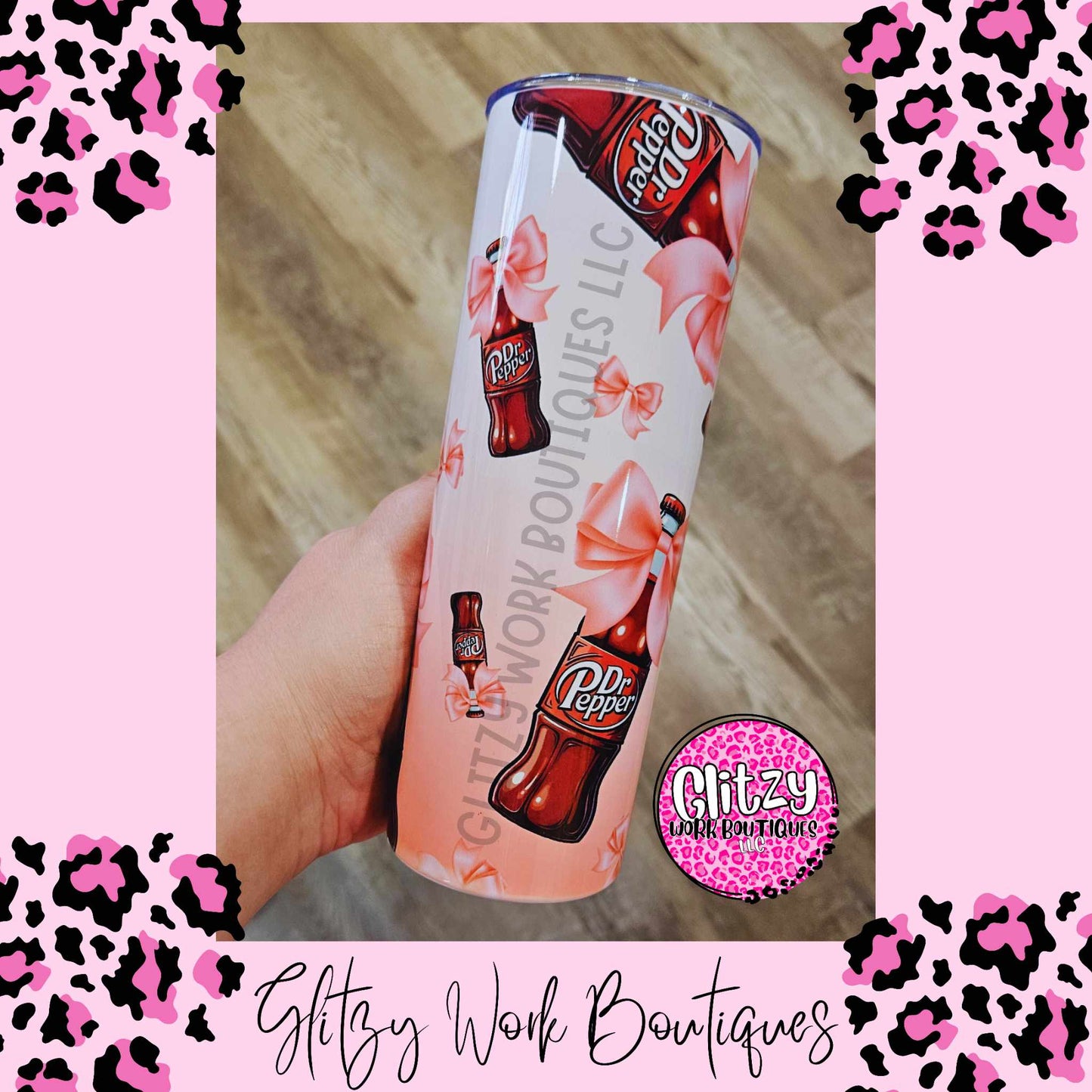 DR PEPPER COQUETTE BOW TUMBLER
