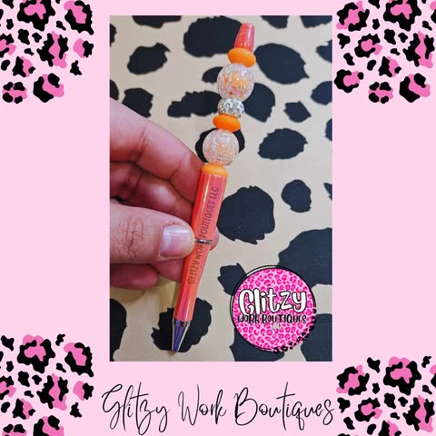 CRACKED GLASS GLOSSY REFILLABLE INK PENS