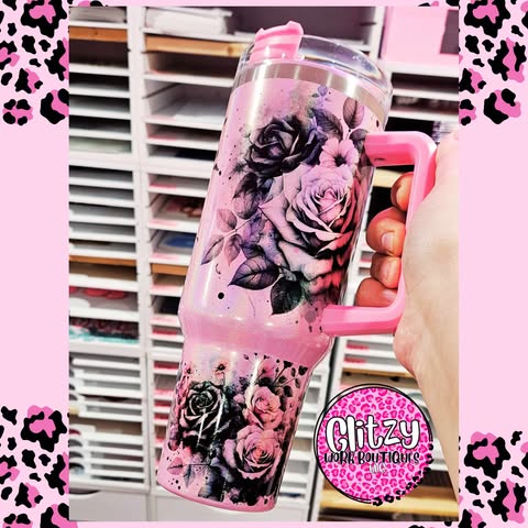 LET THEM HOLOGRAPHIC DUPE 40OZ TUMBLER