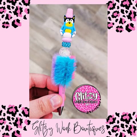 BLUE CHARACTER REFILLABLE INK PENS