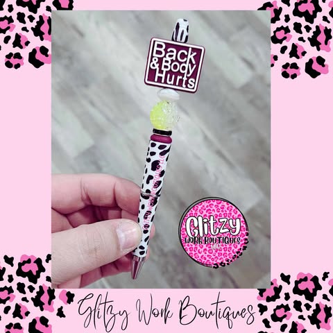 BACK & BODY HURTS REFILLABLE INK PENS