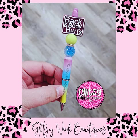 BACK & BODY HURTS REFILLABLE INK PENS