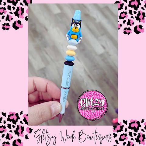 BLUE CHARACTER REFILLABLE INK PENS