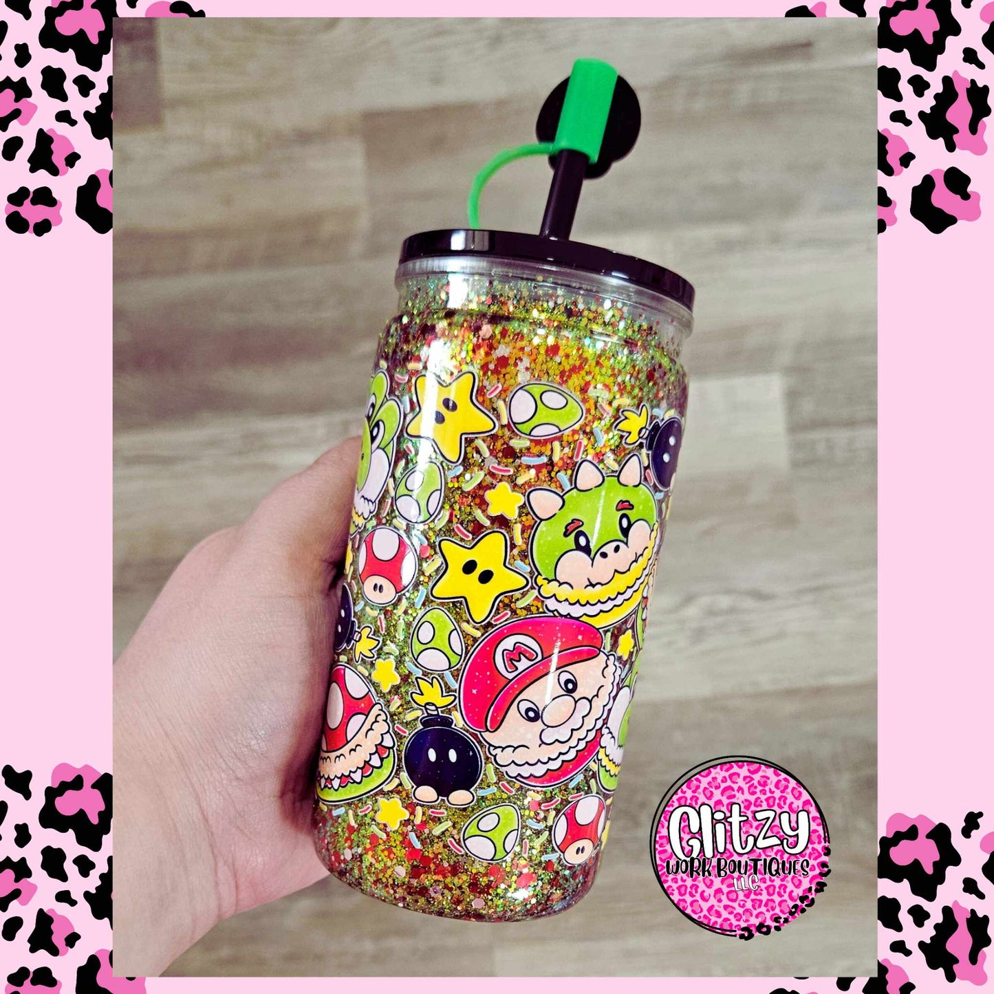 BOY GAMER CHARACTER SNOW GLOBE TUMBLER