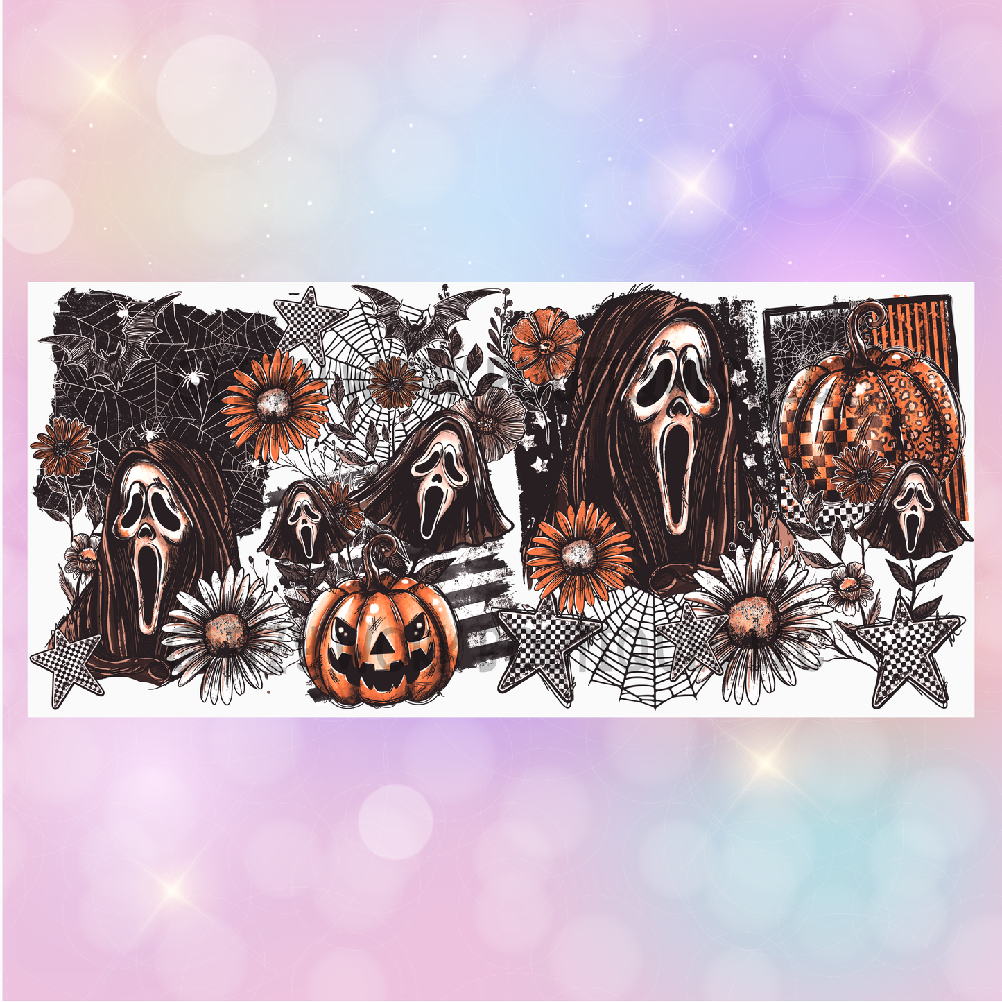 GHOSTFACE HALLOWEEN CUP WRAP