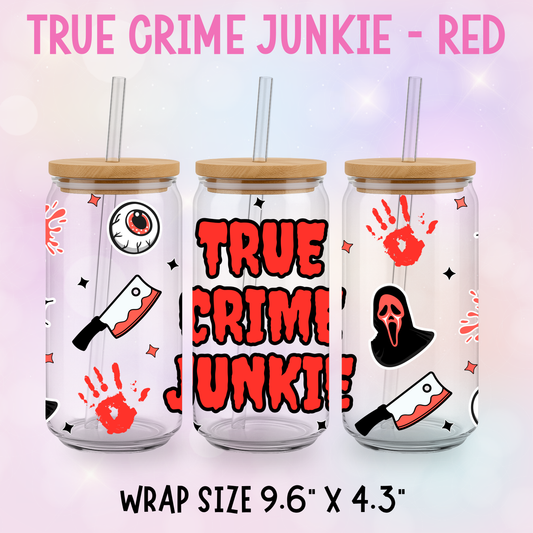 TRUE CRIME JUNKIE RED CUP WRAP