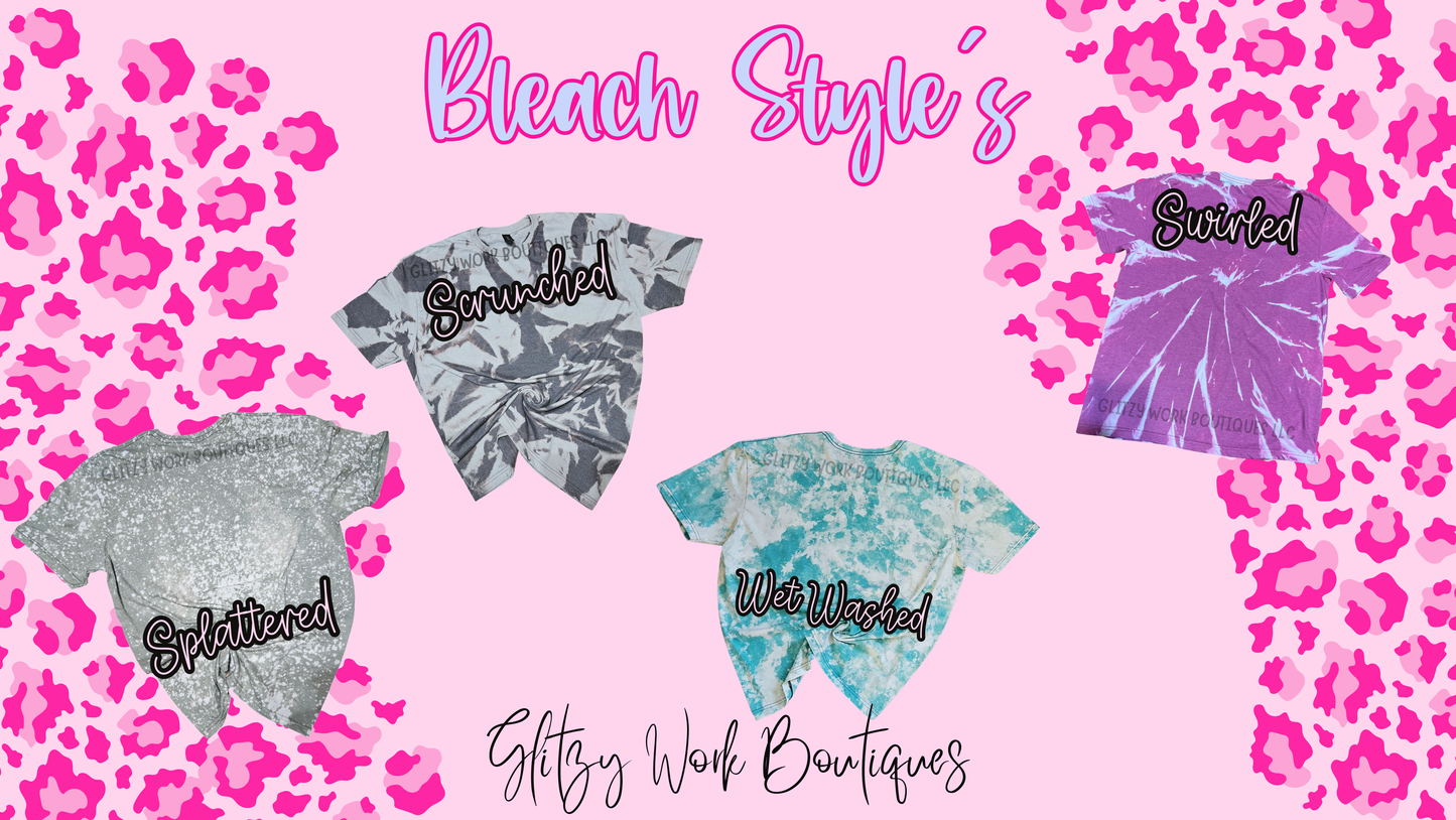 CUSTOM BLEACHED YOUTH TEE'S