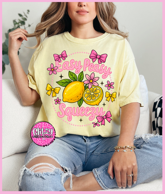 EASY PEASY LEMON SQUEEZY PRINTED APPAREL