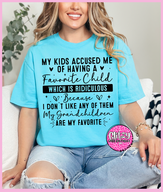 FAVORITE CHILD PRINTED APPAREL