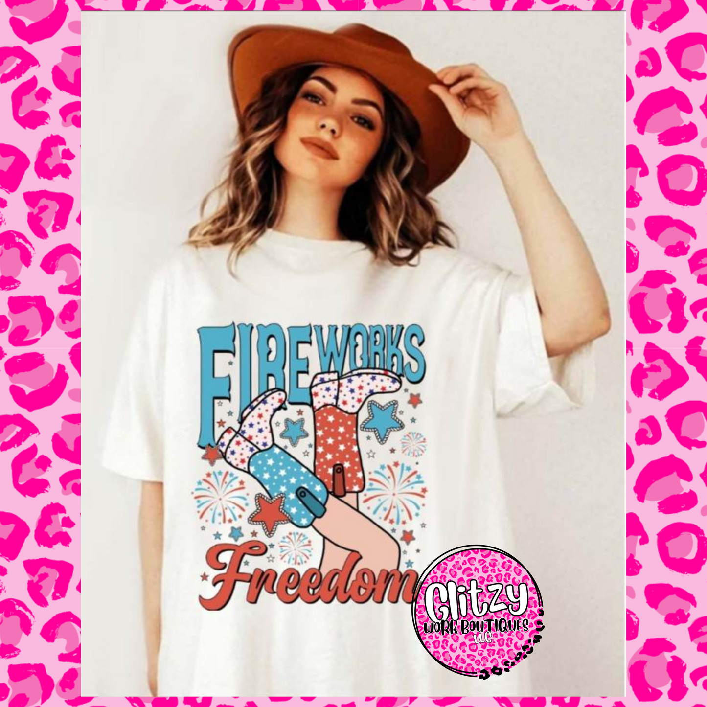 FIREWORKS FREEDOM TEE