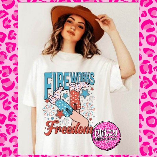 FIREWORKS FREEDOM TEE