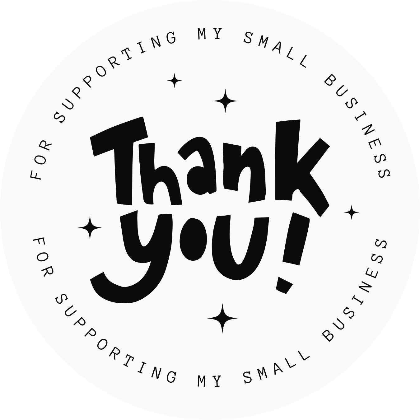THANK YOU! STICKER