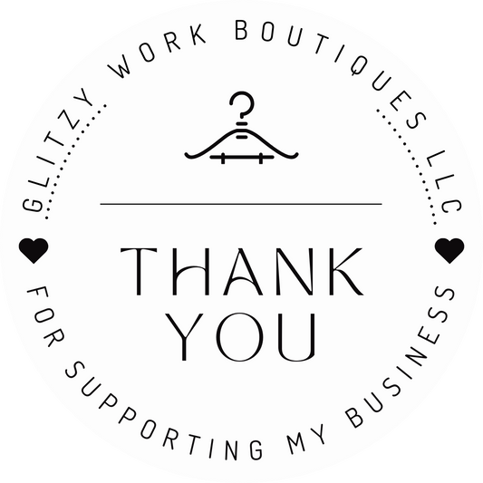 (BUSINESS NAME) THANK YOU FOR SUPPORTING MY BUSINESS STICKER