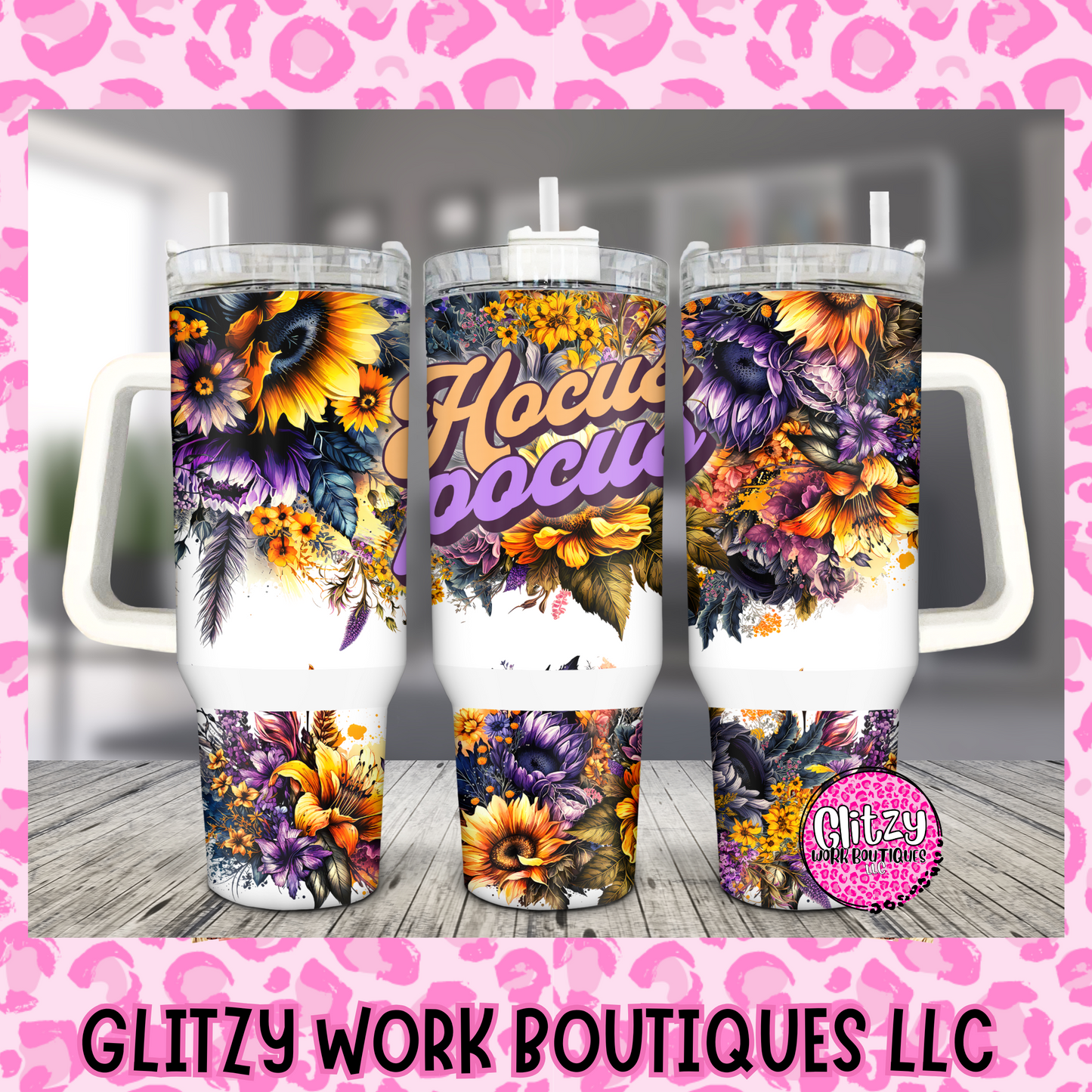 HOCUS POCUS FLORAL 40oz TUMBLER