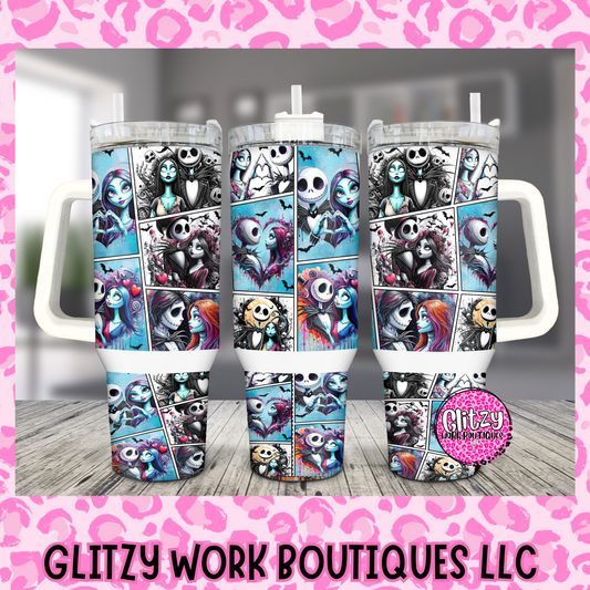 JACK & SALLY PASTEL 40oz TUMBLER